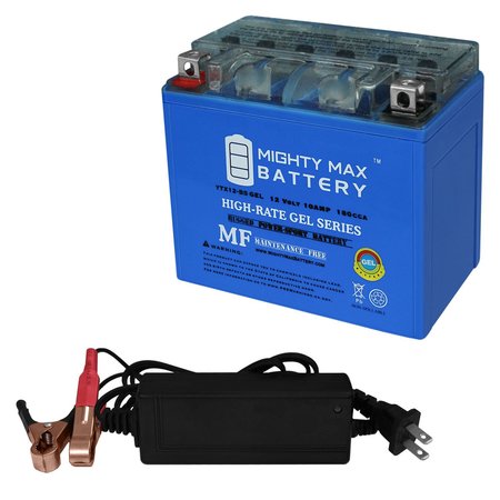 YTX12-BS GEL Replacement Battery for Bosch YTX12-BS With 12V 2Amp Charger -  MIGHTY MAX BATTERY, MAX3970325